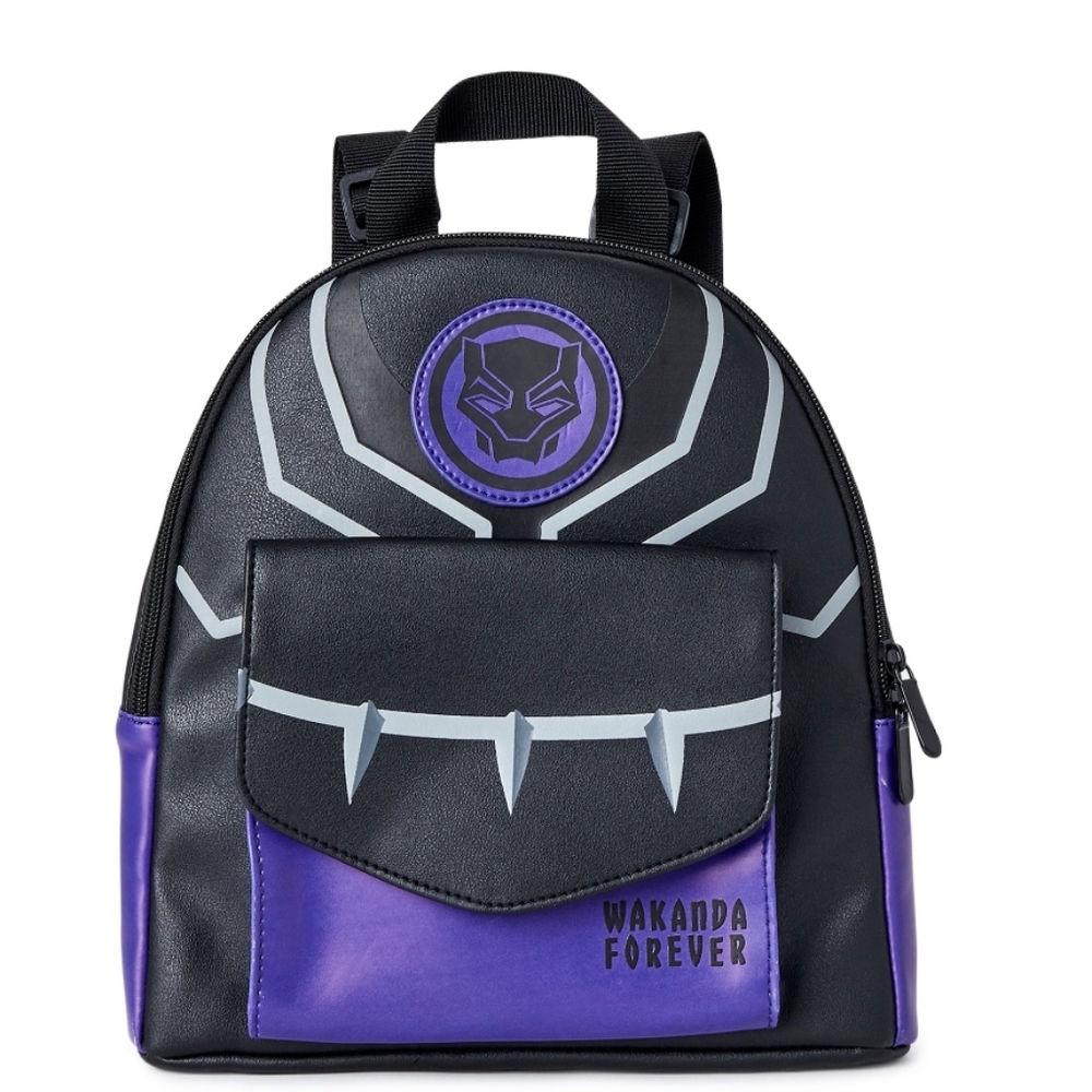 Marvel Black Panther women's mini backpack black & purple NWT